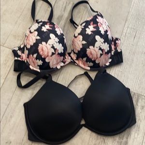 Like new PINK BRAS both for $15–